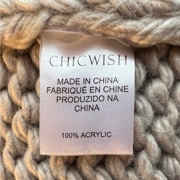 NWT NEW CHICWISH Key to My Heart Open Cardigan Chunky Knit Sweater HANDMADE XS - Picture 12 of 13